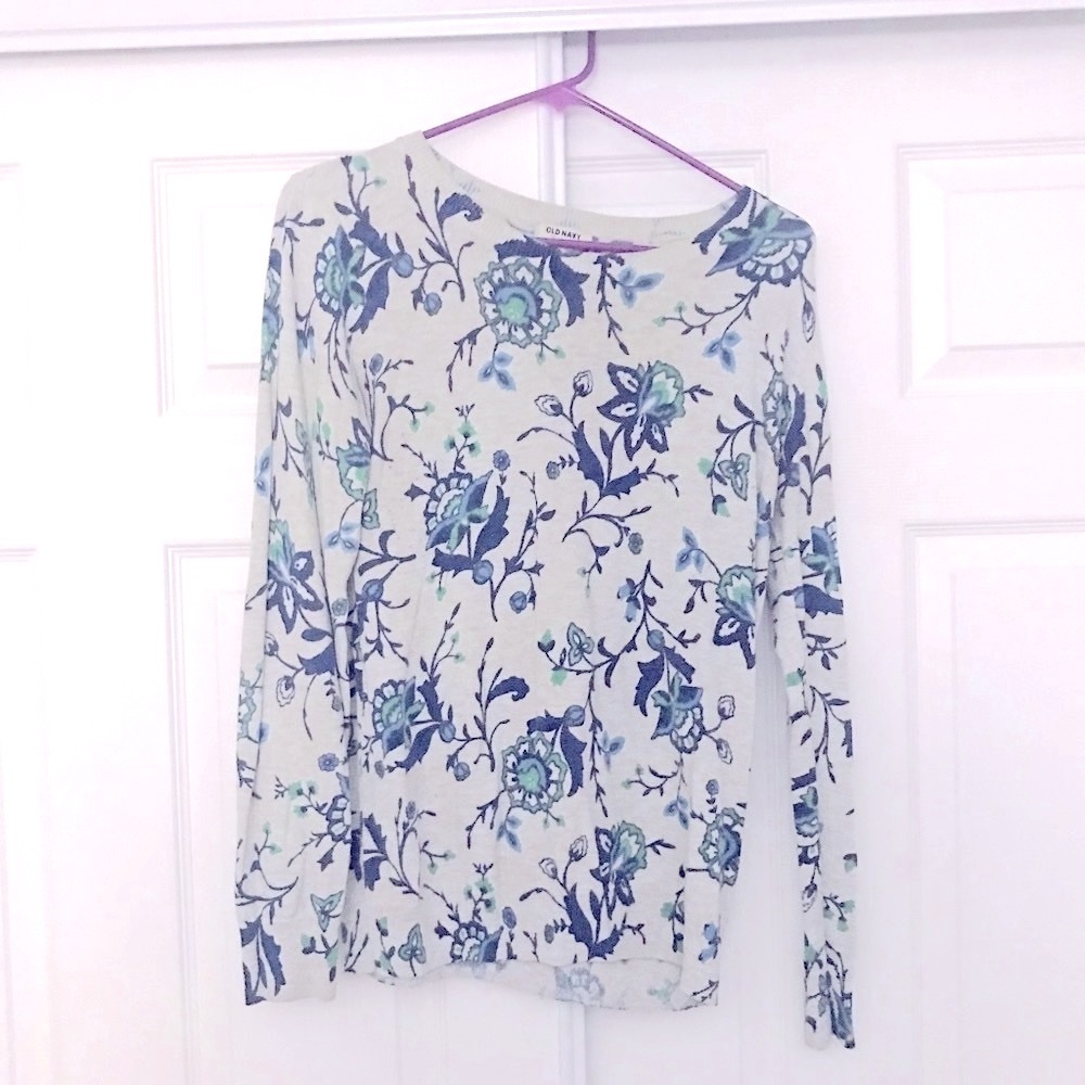 Old Navy Long Sleeve Floral Shirt